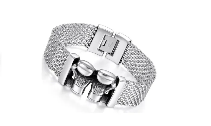 sparklingselections Mens Stainless Steel Bracelet Bracelets