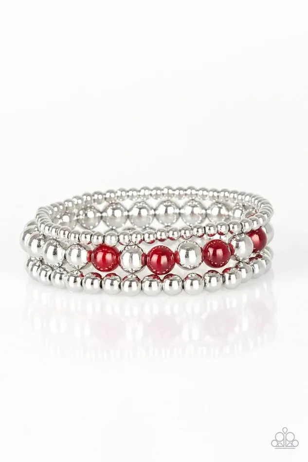 Always On The GLOW Red Bracelet Jewelry by Bretta Paparazzi Accessories Bracelets Always On The GLOW Red Bracelet Jewelry by Bretta Paparazzi Accessories Bracelets