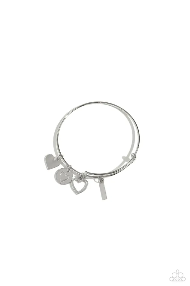 Bracelets Making It INITIAL Silver I Bracelet Jewelry by Bretta Paparazzi Accessories