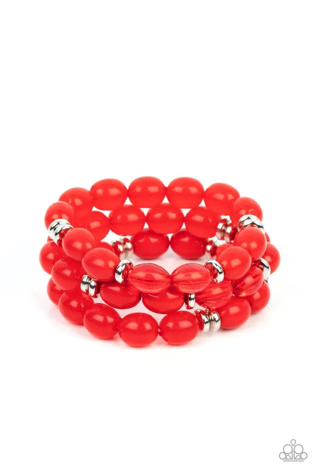 Bracelets Paparazzi Accessories Coastal Coastin Red Bracelet Jewelry by Bretta