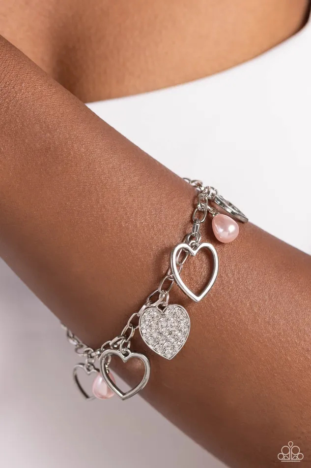 Bracelets Paparazzi Accessories GLOW Your Heart Pink Bracelet Jewelry by Bretta