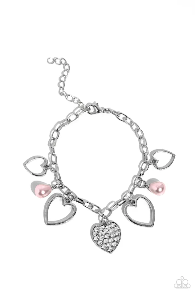 Bracelets Paparazzi Accessories GLOW Your Heart Pink Bracelet Jewelry by Bretta