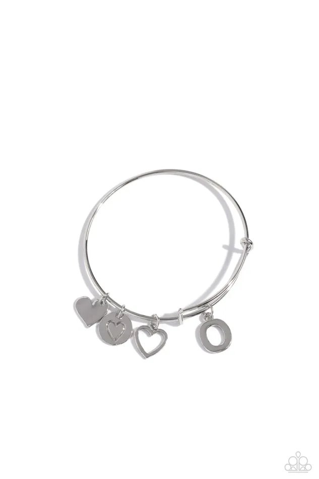 Bracelets Paparazzi Accessories Making It INITIAL Silver O Bracelet Jewelry by Bretta