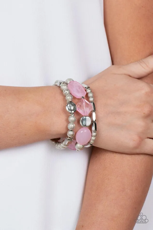 Bracelets Paparazzi Accessories Marina Magic Pink Bracelet Jewelry by Bretta