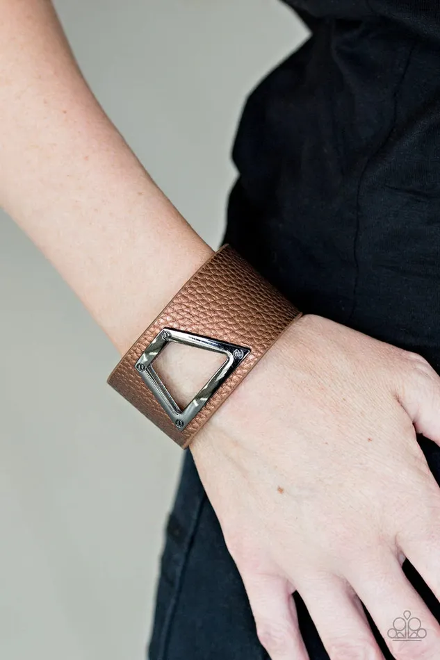 Bracelets Paparazzi Accessories Power Play Brown Bracelet Jewelry by Bretta