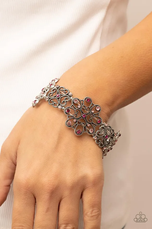 Bracelets Regal Recognition Pink Bracelet Jewelry by Bretta Paparazzi Accessories