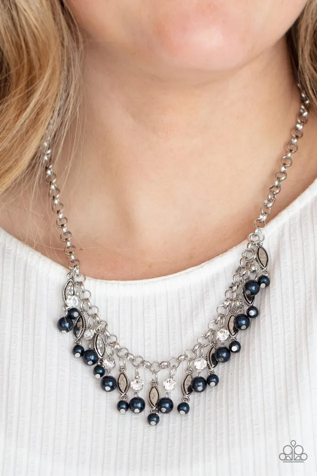 Cosmopolitan Couture Blue Necklace Jewelry by Bretta Paparazzi Accessories Necklaces