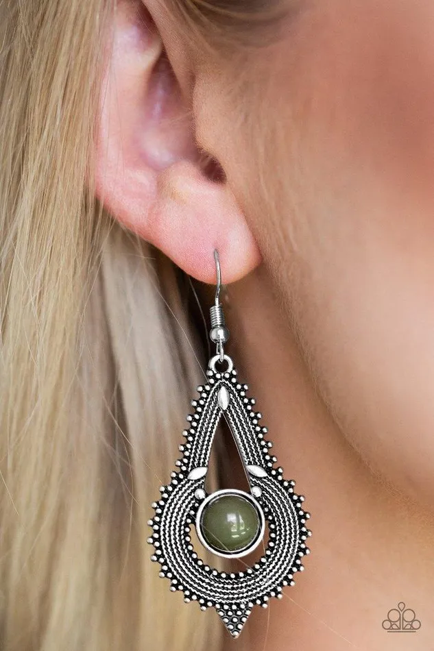 Earrings Paparazzi Accessories Zoomin Zumba Green Earrings Jewelry by Bretta