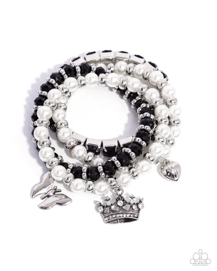 Feminine Charm Black Bracelet Jewelry by Bretta Paparazzi Accessories Bracelets