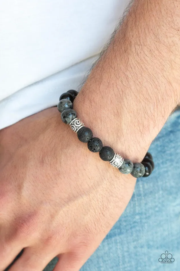 Mantra Black Lava Rock Bracelet Jewelry By Bretta Paparazzi Accessories Bracelets