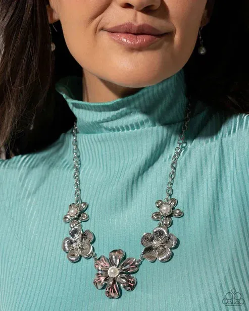 Necklaces FLOWER Move Orange Necklace Jewelry by Bretta Paparazzi Accessories