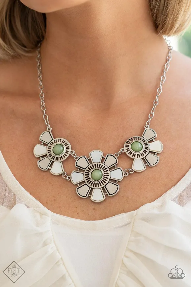 Necklaces Paparazzi Accessories Aquatic Garden Green Necklace Jewelry by Bretta