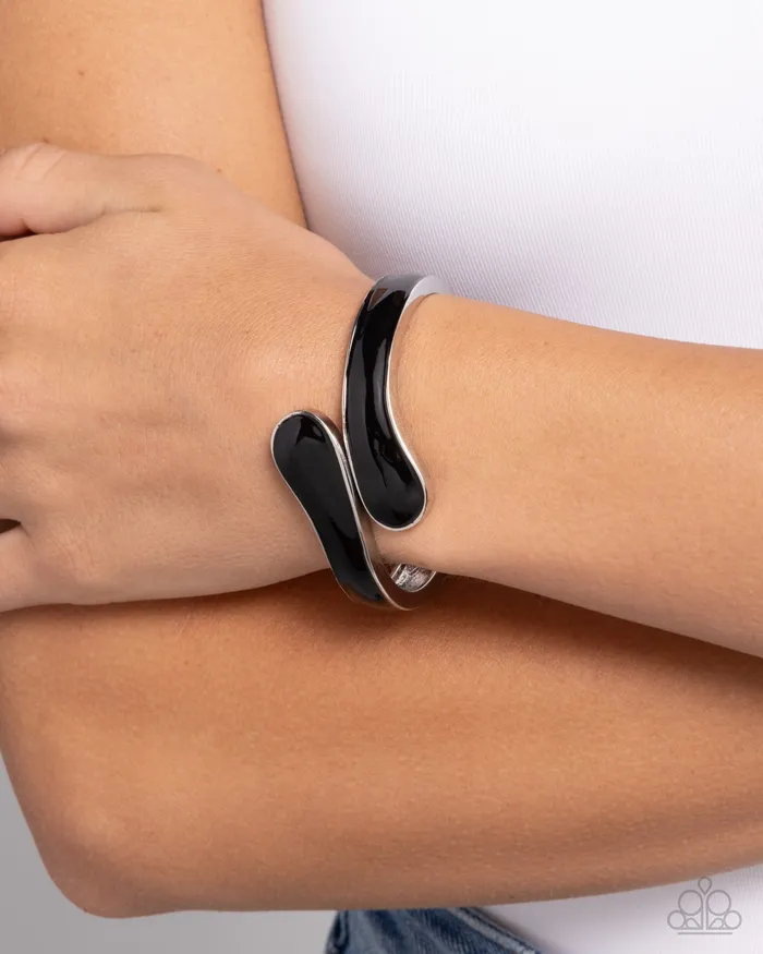 Painted Puzzle Black Bracelet Jewelry by Bretta Paparazzi Accessories Bracelets