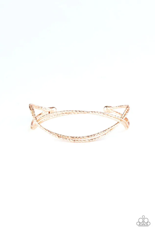 Paparazzi Accessories Bending Over Backwards Rose Gold Bracelet Jewelry By Bretta Bracelets