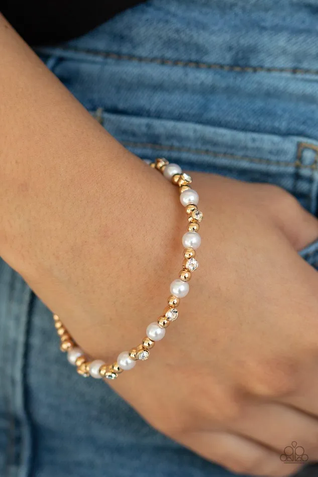 Paparazzi Accessories Bracelets Decadently Dainty Gold Bracelet Jewelry by Bretta