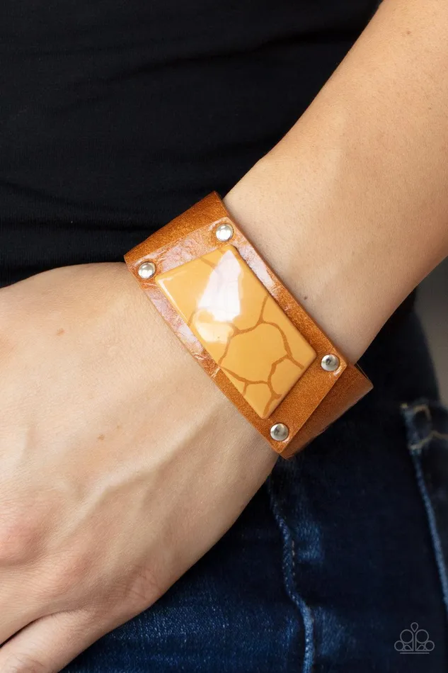 Paparazzi Accessories Bracelets Geo Glamper Brown Bracelet Jewelry by Bretta