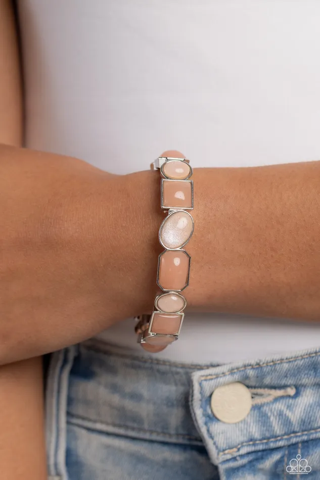 Paparazzi Accessories Bracelets Giving Geometrics Orange Bracelet Jewelry by Bretta