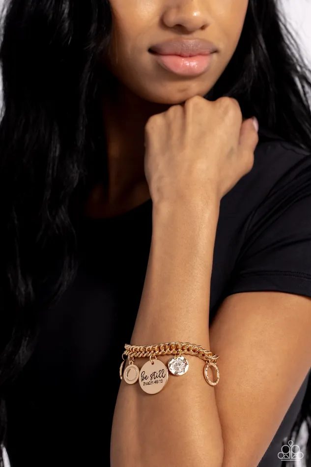 Paparazzi Accessories Bracelets GLITTER and Grace Gold Bracelet Jewelry by Bretta