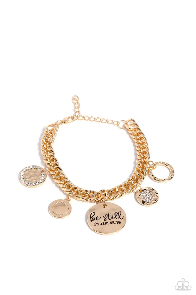 Paparazzi Accessories Bracelets GLITTER and Grace Gold Bracelet Jewelry by Bretta