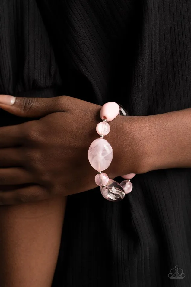 Paparazzi Accessories Bracelets I Need a STAYCATION Pink Bracelet Jewelry by Bretta