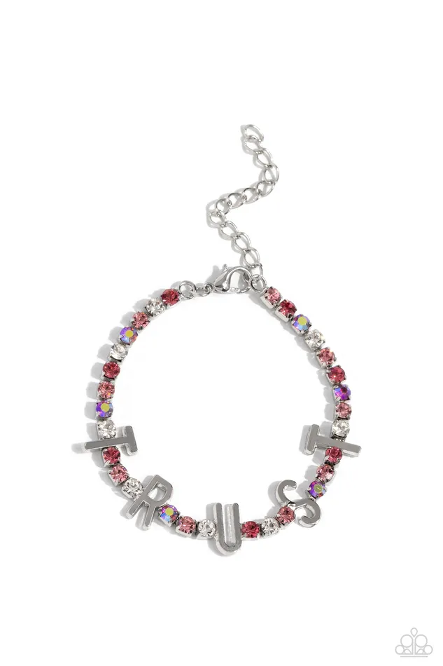 Paparazzi Accessories Bracelets I Will Trust In You Pink Bracelet Jewelry by Bretta