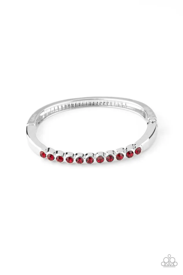 Paparazzi Accessories Bracelets Stellar Beam Red Bracelet Jewelry by Bretta