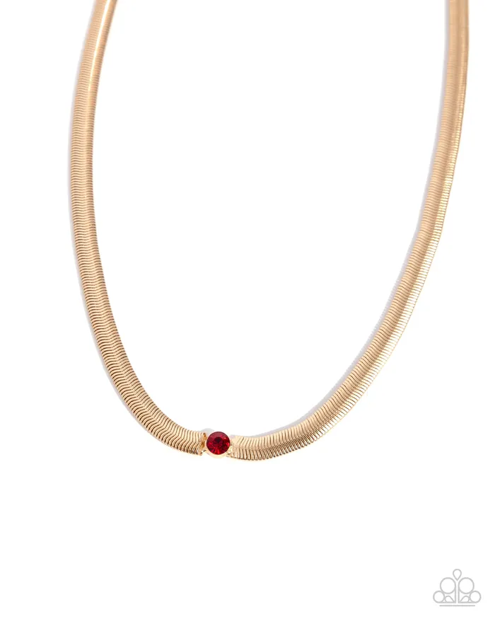 Paparazzi Accessories Necklaces Stunning Solitaire Red Necklace Jewelry by Bretta