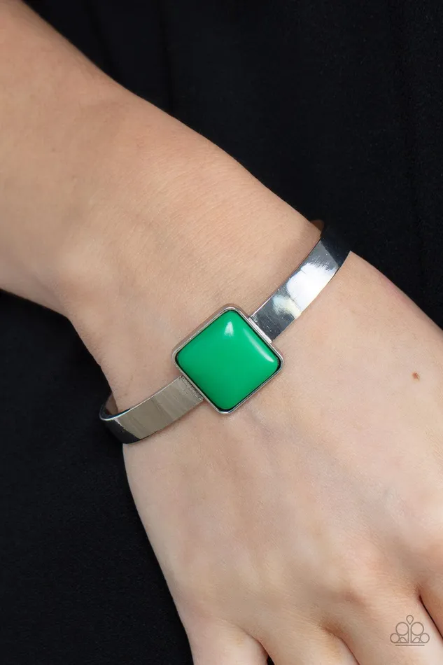 Prismatically Poppin Green Bracelet Jewelry by Bretta Paparazzi Accessories Bracelets