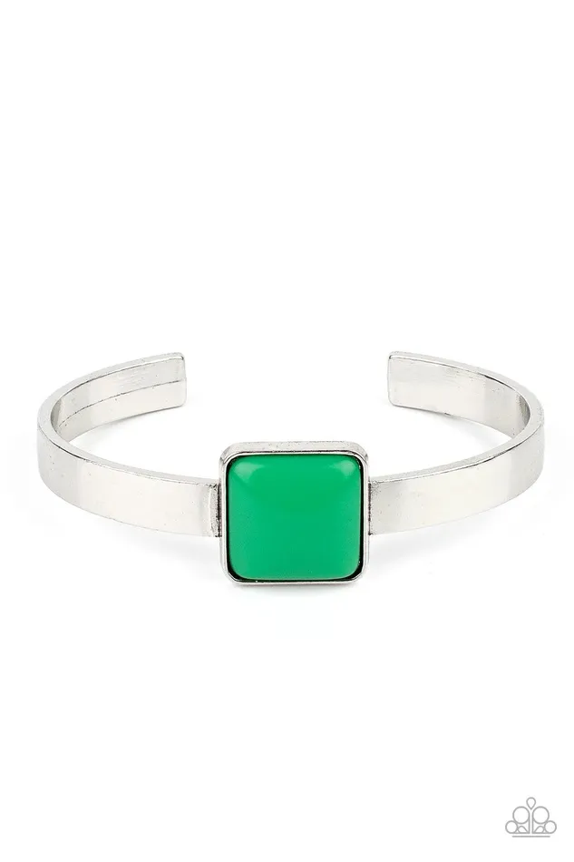 Prismatically Poppin Green Bracelet Jewelry by Bretta Paparazzi Accessories Bracelets