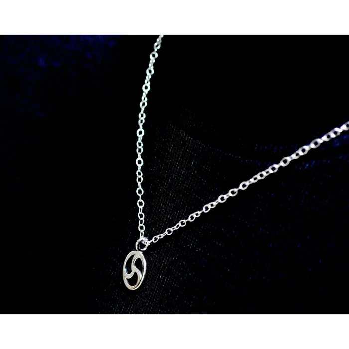 Rings Erosmoon Sterling Silver Discreet cutaway BDSM Triskle Day Collar Discreet Petite Necklace Silver O Ring Unisex Handmade