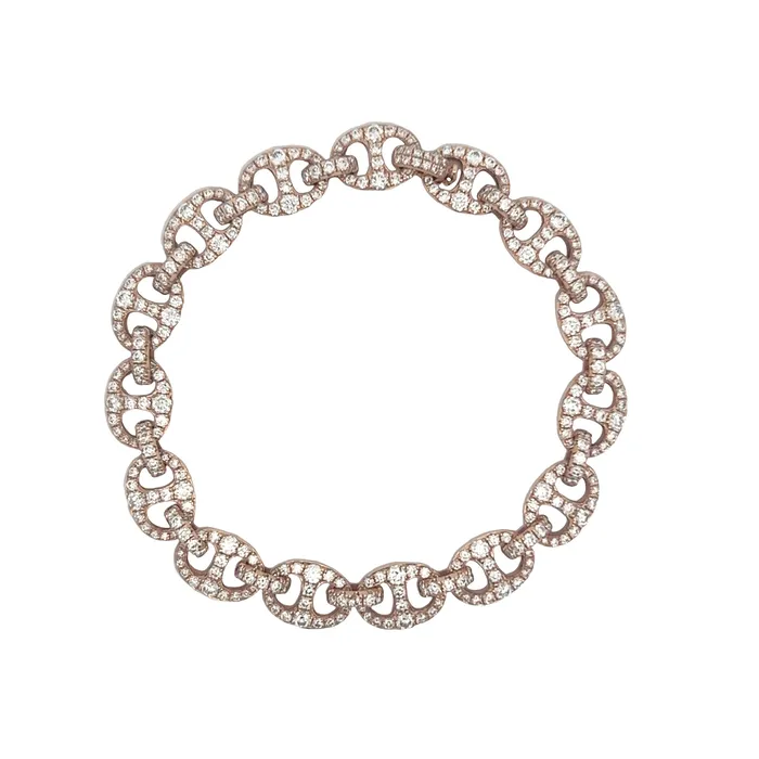 YaninaCo Jewelry Bracelets Rose Gold Gucci Link Bracelet