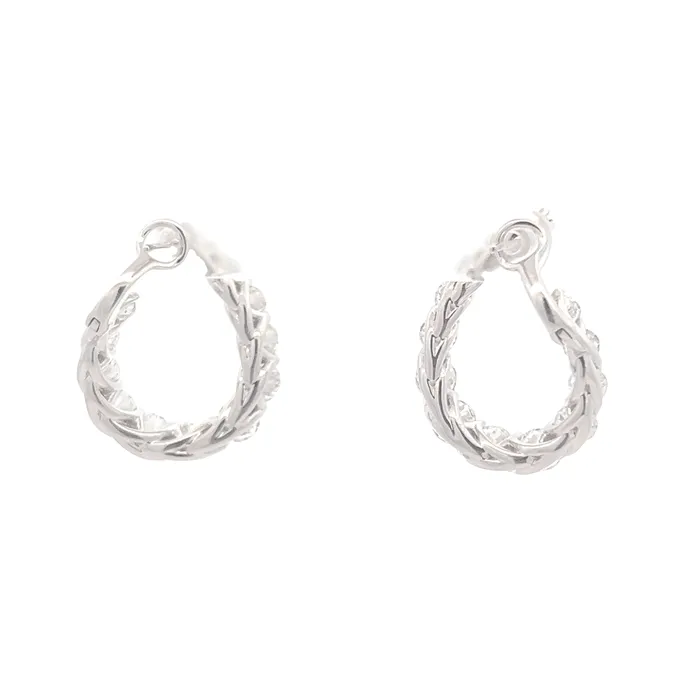 YaninaCo Jewelry Earrings Swirl Diamond Earrings