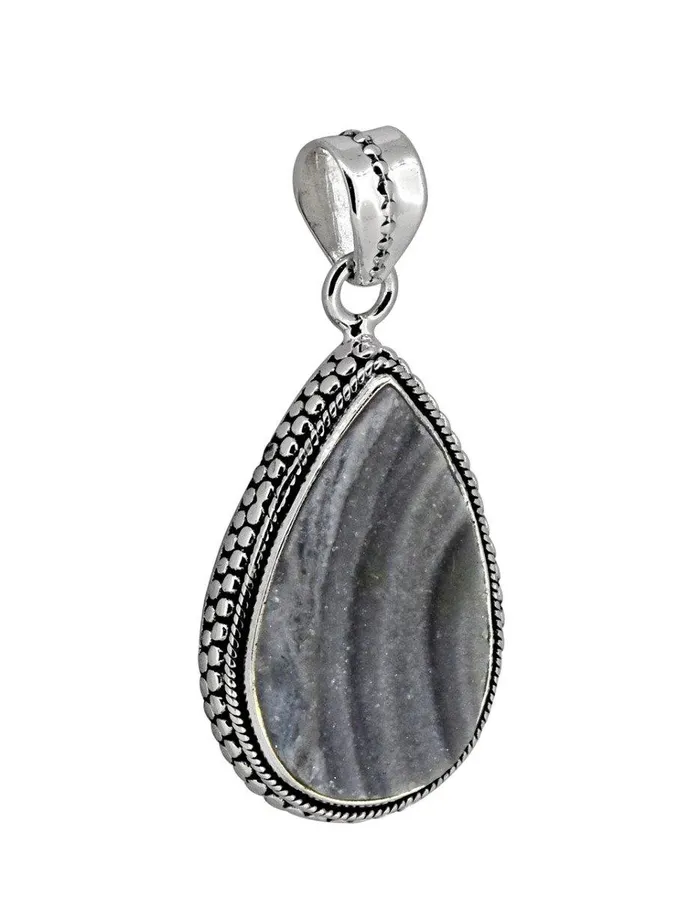 169 Desert Druzy Quartz Solid 925 Sterling Silver Chain Pendant Jewelry YoTreasure Necklaces
