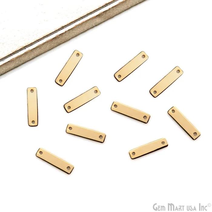 5pc Lot Gold Spacers Bar 2 Hole Bar 19x5mm Gold Plated Rectangle Multi Strand Bar GemMartUSA PreStyled Sets 5pc Lot Gold Spacers Bar 2 Hole Bar 19x5mm Gold Plated Rectangle Multi Strand Bar GemMartUSA PreStyled Sets
