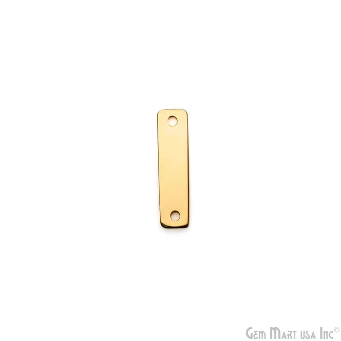 5pc Lot Gold Spacers Bar 2 Hole Bar 19x5mm Gold Plated Rectangle Multi Strand Bar GemMartUSA PreStyled Sets
