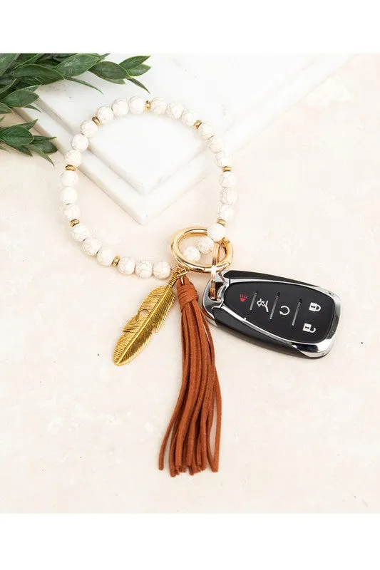 Ailis Corner Bracelets Boho Stone Key Ring Bracelet