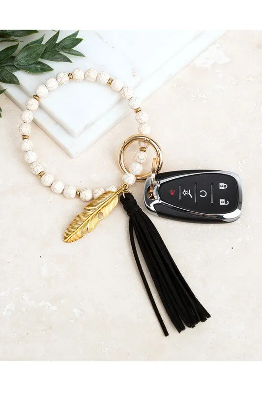 Ailis Corner Bracelets Boho Stone Key Ring Bracelet