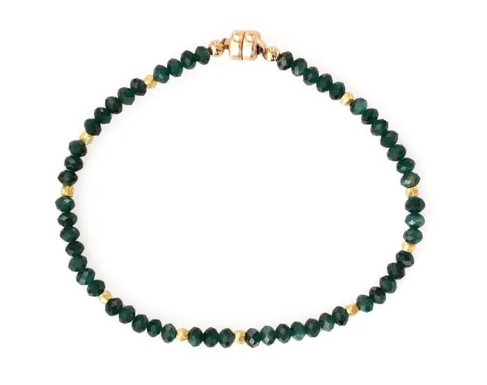 Bracelets AVF AVF Gold Beaded Grandidierite Bracelet