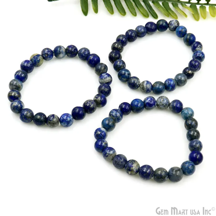 Bracelets Beaded Gemstone Bracelet Round 8mm GemMartUSA Bracelets Beaded Gemstone Bracelet Round 8mm GemMartUSA