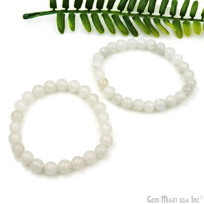 Bracelets Beaded Gemstone Bracelet Round 8mm GemMartUSA Bracelets Beaded Gemstone Bracelet Round 8mm GemMartUSA