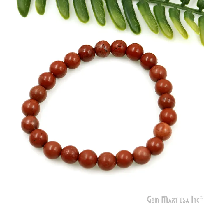 Bracelets Beaded Gemstone Bracelet Round 8mm GemMartUSA Bracelets Beaded Gemstone Bracelet Round 8mm GemMartUSA