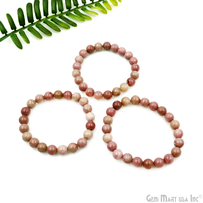 Bracelets Beaded Gemstone Bracelet Round 8mm GemMartUSA Bracelets Beaded Gemstone Bracelet Round 8mm GemMartUSA