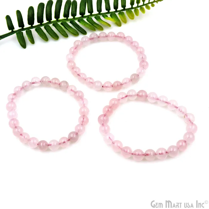 Bracelets Beaded Gemstone Bracelet Round 8mm GemMartUSA Bracelets Beaded Gemstone Bracelet Round 8mm GemMartUSA