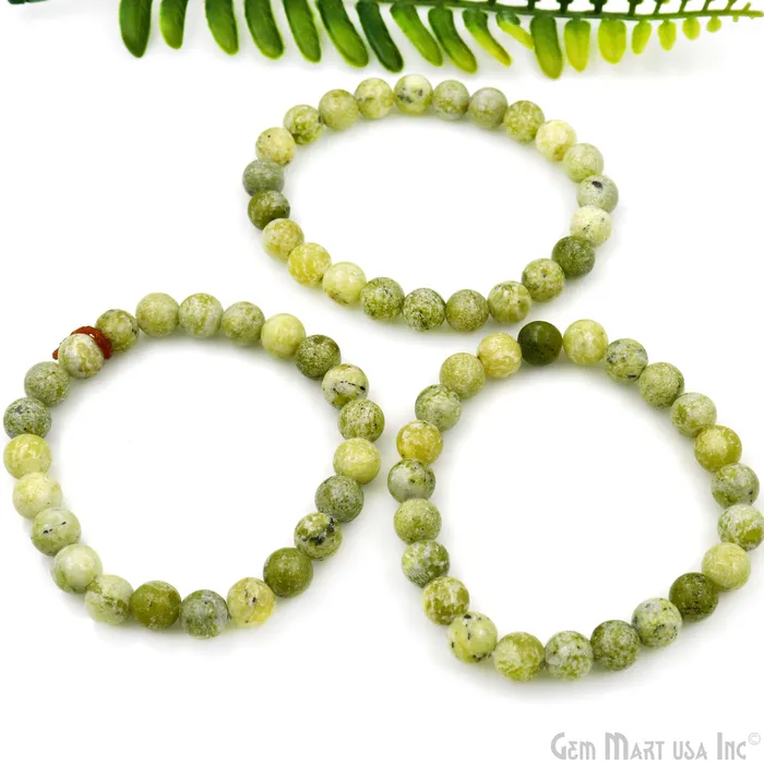 Bracelets Beaded Gemstone Bracelet Round 8mm GemMartUSA Bracelets Beaded Gemstone Bracelet Round 8mm GemMartUSA