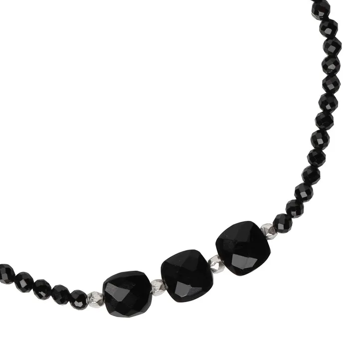 Bracelets Black Onyx Link Chain Bracelet 925 Sterling Silver Gemstone Jewelry YoTreasure Bracelets Black Onyx Link Chain Bracelet 925 Sterling Silver Gemstone Jewelry YoTreasure
