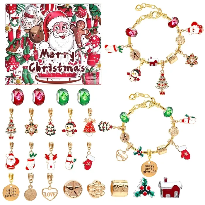Bracelets Customized Jewel Festive Charm Bracelet Advent Calendar
