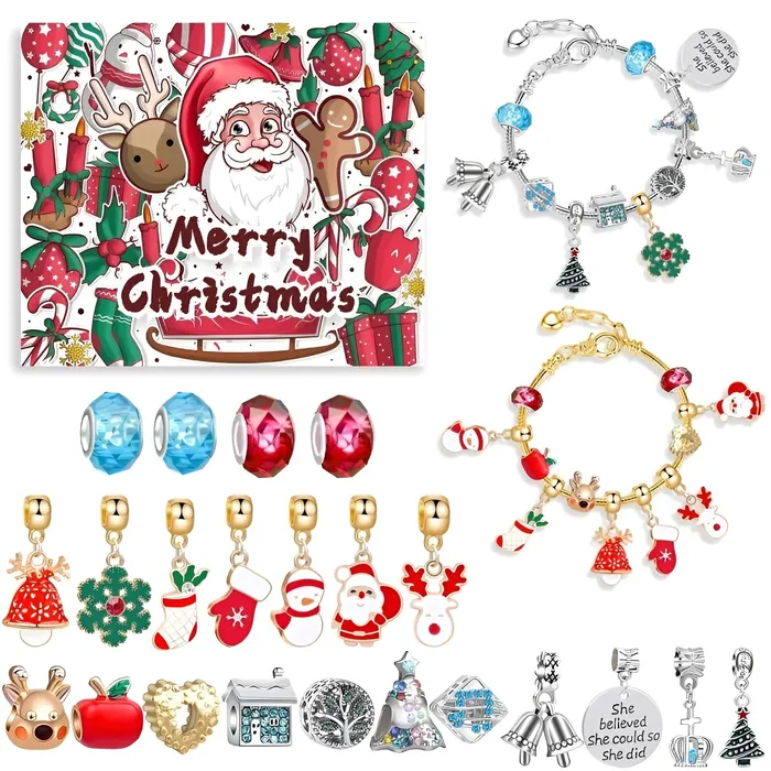 Bracelets Customized Jewel Festive Charm Bracelet Advent Calendar