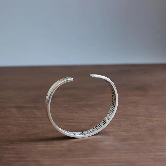 Bracelets Eastisan Store Heart Sutra Carved Bracelet