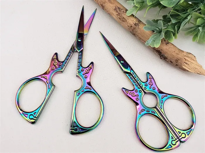 Bracelets Stainless Steel Embroidery Guitar Scissors 110x50mm 1pc BeadSmith Bracelets Stainless Steel Embroidery Guitar Scissors 110x50mm 1pc BeadSmith