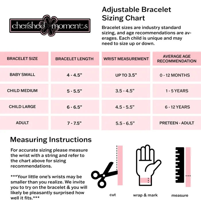 Bracelets Sterling Silver New Arrival Baby Bracelet Infant Girl Newborn Gift Cherished Moments Bracelets Sterling Silver New Arrival Baby Bracelet Infant Girl Newborn Gift Cherished Moments